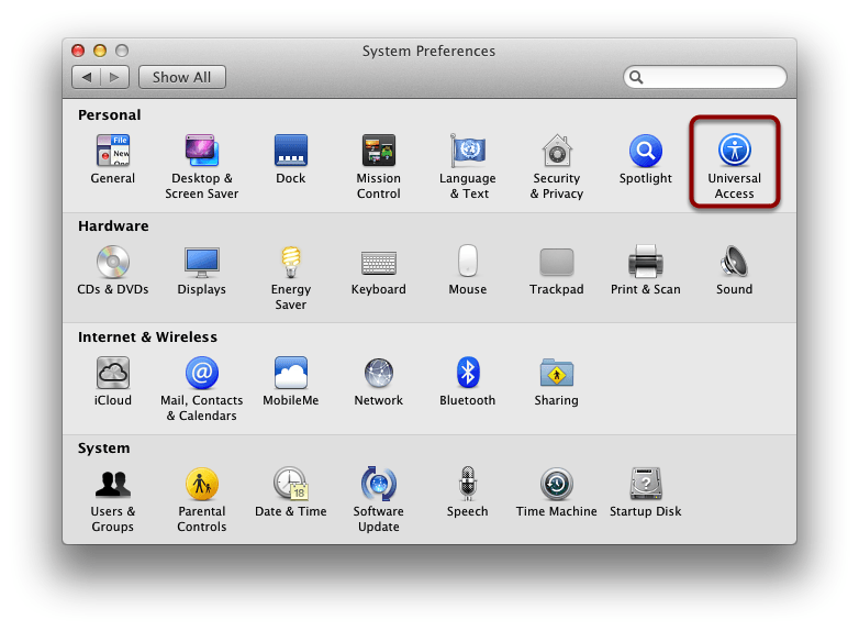 Enable access for assistive devices mac high sierra